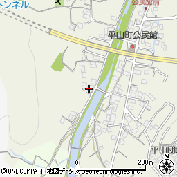 長崎県諫早市平山町591-1周辺の地図