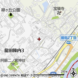 熊本県熊本市北区龍田陳内3丁目27周辺の地図