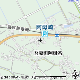 長崎県雲仙市吾妻町阿母名1072周辺の地図