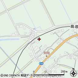 長崎県雲仙市吾妻町阿母名1902周辺の地図