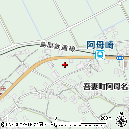 長崎県雲仙市吾妻町阿母名1116周辺の地図