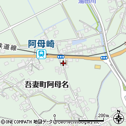 長崎県雲仙市吾妻町阿母名1038周辺の地図