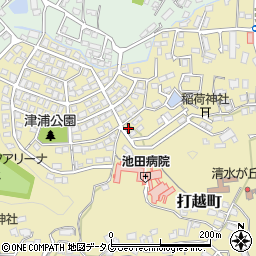 熊本県熊本市北区打越町37-7周辺の地図