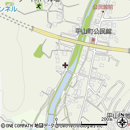 長崎県諫早市平山町590-1周辺の地図