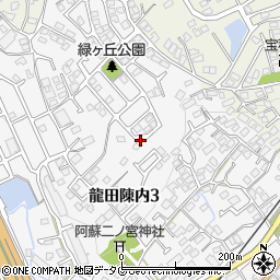 熊本県熊本市北区龍田陳内3丁目20周辺の地図