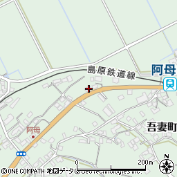 長崎県雲仙市吾妻町阿母名1124周辺の地図
