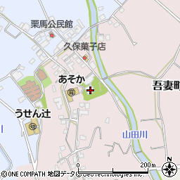 長崎県雲仙市吾妻町栗林名277周辺の地図