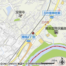 ローソン熊本龍田二丁目店周辺の地図
