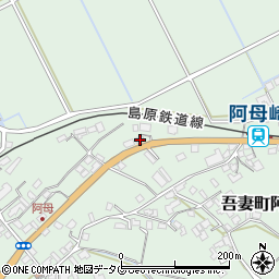 長崎県雲仙市吾妻町阿母名1120周辺の地図