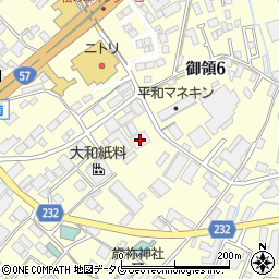 ヨコハマタイヤジャパン熊本営業所周辺の地図