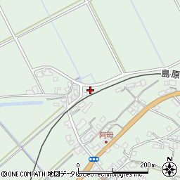 長崎県雲仙市吾妻町阿母名1873周辺の地図