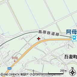 長崎県雲仙市吾妻町阿母名1123周辺の地図