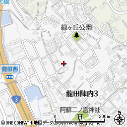 熊本県熊本市北区龍田陳内3丁目19周辺の地図