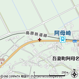 長崎県雲仙市吾妻町阿母名1117-1周辺の地図