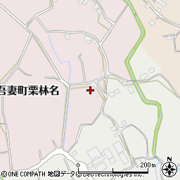 長崎県雲仙市吾妻町栗林名109周辺の地図