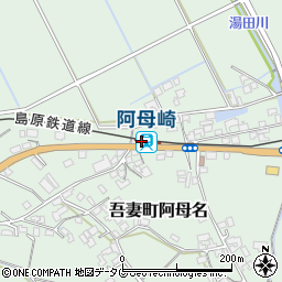 長崎県雲仙市周辺の地図