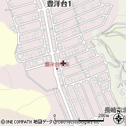 長崎県長崎市豊洋台周辺の地図