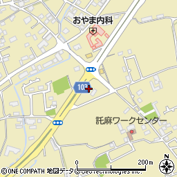 セブンイレブン熊本小山４丁目店周辺の地図