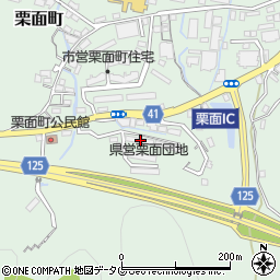 長崎県諫早市栗面町770周辺の地図