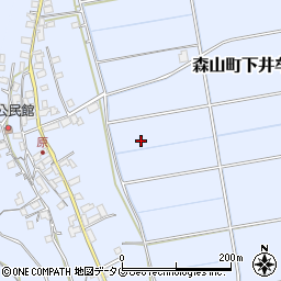 長崎県諫早市森山町下井牟田周辺の地図