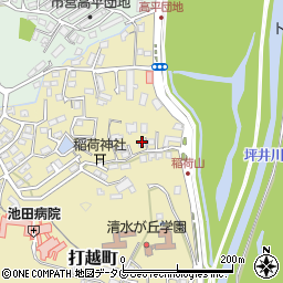 熊本県熊本市北区打越町40-82周辺の地図