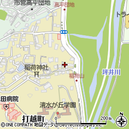 熊本県熊本市北区打越町40-75周辺の地図