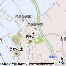 長崎県雲仙市吾妻町栗林名274周辺の地図