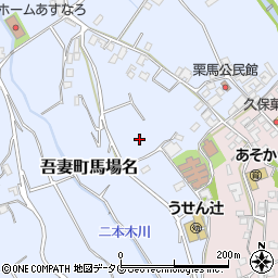 長崎県雲仙市吾妻町馬場名周辺の地図