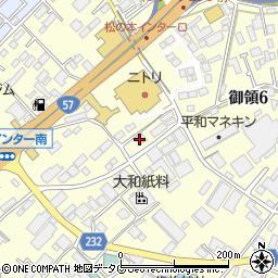 株式会社ダスキンサーヴ九州ダスキン御領支店周辺の地図