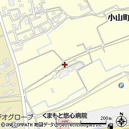 熊本県熊本市東区小山町1742周辺の地図