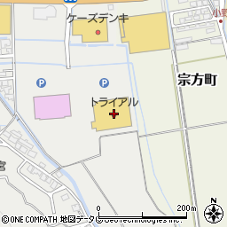 スーパーセンタートライアル諫早店周辺の地図