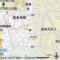 熊本県熊本市北区清水本町10-39周辺の地図