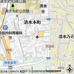 熊本県熊本市北区清水本町10-33周辺の地図