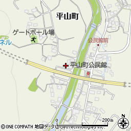 長崎県諫早市平山町569-1周辺の地図