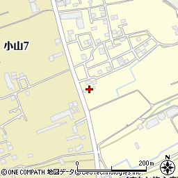 熊本県熊本市東区小山町1674-5周辺の地図