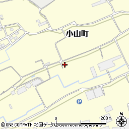 熊本県熊本市東区小山町周辺の地図
