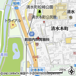 熊本県熊本市北区清水本町6-35周辺の地図