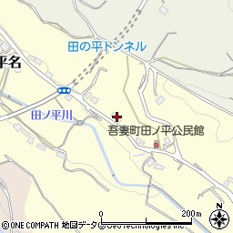 長崎県雲仙市吾妻町田之平名848周辺の地図