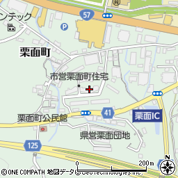 長崎県諫早市栗面町767周辺の地図