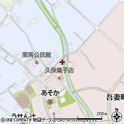 長崎県雲仙市吾妻町栗林名258周辺の地図