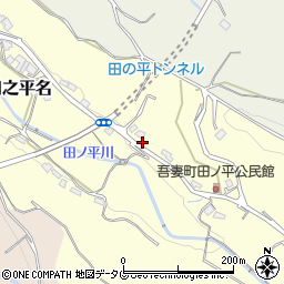 長崎県雲仙市吾妻町田之平名850周辺の地図