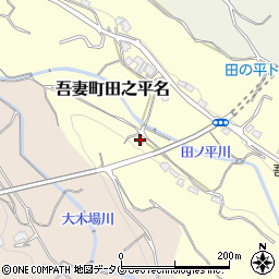 長崎県雲仙市吾妻町田之平名768周辺の地図