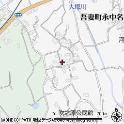 長崎県雲仙市吾妻町永中名830周辺の地図