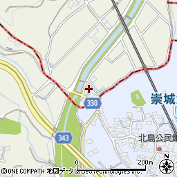 熊本県熊本市北区釜尾町12周辺の地図