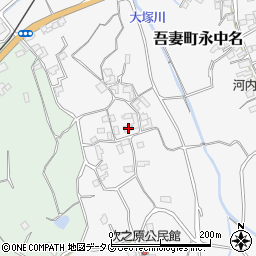 長崎県雲仙市吾妻町永中名743周辺の地図