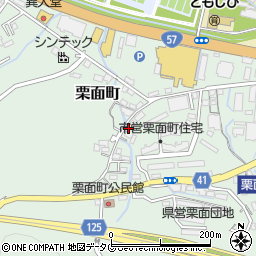 長崎県諫早市栗面町777周辺の地図