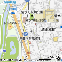 熊本県熊本市北区清水本町6周辺の地図