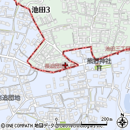 熊本県熊本市北区池田3丁目24-16周辺の地図