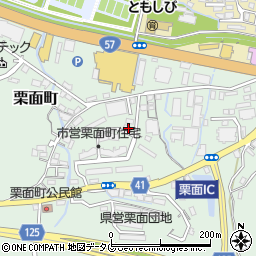 長崎県諫早市栗面町789周辺の地図