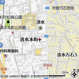 熊本県熊本市北区清水本町12-18周辺の地図